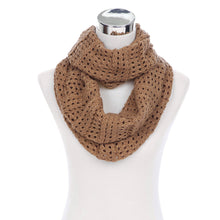 Load image into Gallery viewer, Premium Winter Mesh Knit Infinity Loop Circle Scarf