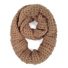 Load image into Gallery viewer, Premium Winter Mesh Knit Infinity Loop Circle Scarf