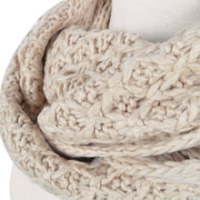 Load image into Gallery viewer, Solid Color Winter Cross Diamond Knit Infinity Loop Circle Scarf - Diff Colors