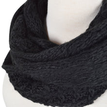 Load image into Gallery viewer, Solid Color Winter Cross Diamond Knit Infinity Loop Circle Scarf - Diff Colors