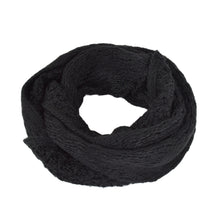 Load image into Gallery viewer, Solid Color Winter Cross Diamond Knit Infinity Loop Circle Scarf - Diff Colors