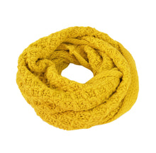 Load image into Gallery viewer, Solid Color Winter Cross Diamond Knit Infinity Loop Circle Scarf - Diff Colors