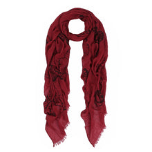 Load image into Gallery viewer, Elegant Vintage Butterfly Frayed End Scarf Wrap