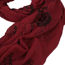 Load image into Gallery viewer, Elegant Vintage Butterfly Frayed End Scarf Wrap