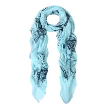 Load image into Gallery viewer, Elegant Vintage Butterfly Frayed End Scarf Wrap