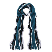 Load image into Gallery viewer, Classic Premium Unisex Striped Winter Knit Fringe Scarf - Different Colors