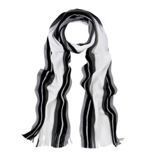 Load image into Gallery viewer, Classic Premium Unisex Striped Winter Knit Fringe Scarf - Different Colors