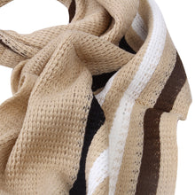 Load image into Gallery viewer, Classic Premium Unisex Striped Winter Knit Fringe Scarf - Different Colors