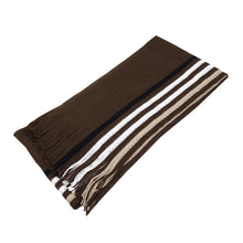 Load image into Gallery viewer, Classic Premium Unisex Striped Winter Knit Fringe Scarf - Different Colors