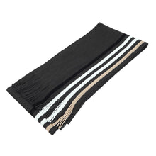 Load image into Gallery viewer, Classic Premium Unisex Striped Winter Knit Fringe Scarf - Different Colors