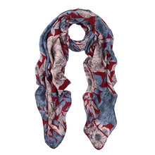 Load image into Gallery viewer, Premium Elegant 3-Tone Floral Design Scarf Wrap Shawl Stole - Diff Colors Avail