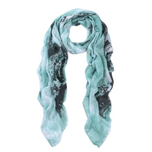 Load image into Gallery viewer, Elegant Vintage Paris Eiffel Tower Frayed End Scarf Wrap