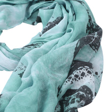 Load image into Gallery viewer, Elegant Vintage Paris Eiffel Tower Frayed End Scarf Wrap