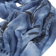 Load image into Gallery viewer, Elegant Vintage Paris Eiffel Tower Frayed End Scarf Wrap