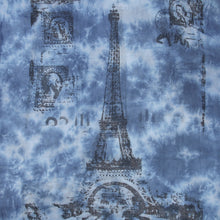 Load image into Gallery viewer, Elegant Vintage Paris Eiffel Tower Frayed End Scarf Wrap