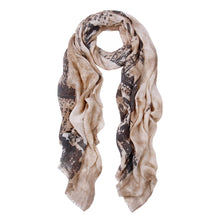 Load image into Gallery viewer, Elegant Vintage Paris Eiffel Tower Frayed End Scarf Wrap