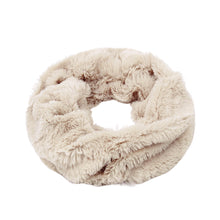 Load image into Gallery viewer, Premium Soft Small Faux Fur Solid Color Warm Infinity Circle Scarf