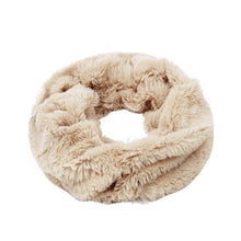 Load image into Gallery viewer, Premium Soft Small Faux Fur Solid Color Warm Infinity Circle Scarf
