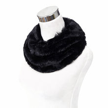 Load image into Gallery viewer, Premium Soft Small Faux Fur Solid Color Warm Infinity Circle Scarf