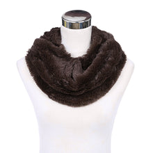 Load image into Gallery viewer, Premium Soft Small Faux Fur Solid Color Warm Infinity Circle Scarf