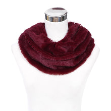 Load image into Gallery viewer, Premium Soft Small Faux Fur Solid Color Warm Infinity Circle Scarf