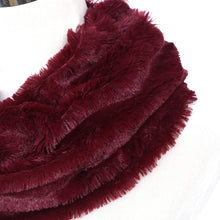 Load image into Gallery viewer, Premium Soft Small Faux Fur Solid Color Warm Infinity Circle Scarf