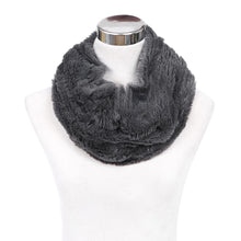 Load image into Gallery viewer, Premium Soft Small Faux Fur Solid Color Warm Infinity Circle Scarf