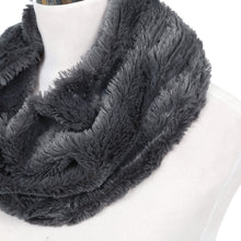 Load image into Gallery viewer, Premium Soft Small Faux Fur Solid Color Warm Infinity Circle Scarf