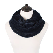 Load image into Gallery viewer, Premium Soft Small Faux Fur Solid Color Warm Infinity Circle Scarf
