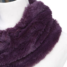 Load image into Gallery viewer, Premium Soft Small Faux Fur Solid Color Warm Infinity Circle Scarf