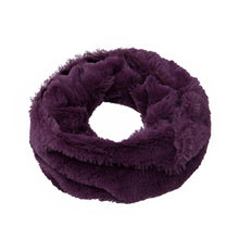 Load image into Gallery viewer, Premium Soft Small Faux Fur Solid Color Warm Infinity Circle Scarf