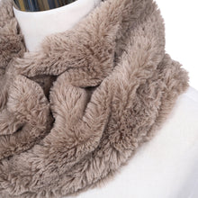 Load image into Gallery viewer, Premium Soft Small Faux Fur Solid Color Warm Infinity Circle Scarf