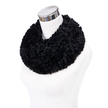 Load image into Gallery viewer, Soft Small Faux Fur Diamond Solid Color Warm Infinity Circle Scarf -Diff Colors