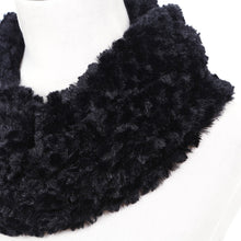 Load image into Gallery viewer, Soft Small Faux Fur Diamond Solid Color Warm Infinity Circle Scarf -Diff Colors