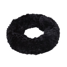 Load image into Gallery viewer, Soft Small Faux Fur Diamond Solid Color Warm Infinity Circle Scarf -Diff Colors