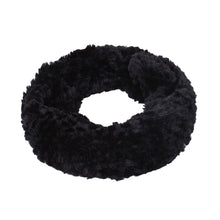 Load image into Gallery viewer, Soft Small Faux Fur Diamond Solid Color Warm Infinity Circle Scarf -Diff Colors
