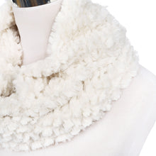 Load image into Gallery viewer, Soft Small Faux Fur Diamond Solid Color Warm Infinity Circle Scarf -Diff Colors