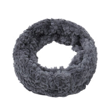 Load image into Gallery viewer, Soft Small Faux Fur Diamond Solid Color Warm Infinity Circle Scarf -Diff Colors