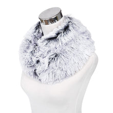 Load image into Gallery viewer, Premium Soft Small Long Faux Fur 2-Tone Infinity Loop Circle Scarf -Diff Colors