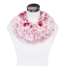 Load image into Gallery viewer, Premium Soft Small Long Faux Fur 2-Tone Infinity Loop Circle Scarf -Diff Colors