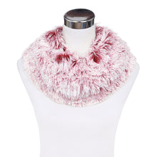 Load image into Gallery viewer, Premium Soft Small Long Faux Fur 2-Tone Infinity Loop Circle Scarf -Diff Colors