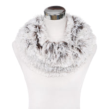 Load image into Gallery viewer, Premium Soft Small Long Faux Fur 2-Tone Infinity Loop Circle Scarf -Diff Colors