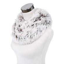 Load image into Gallery viewer, Premium Soft Small Long Faux Fur 2-Tone Infinity Loop Circle Scarf -Diff Colors