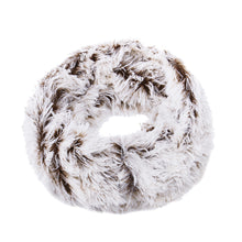 Load image into Gallery viewer, Premium Soft Small Long Faux Fur 2-Tone Infinity Loop Circle Scarf -Diff Colors