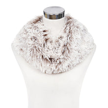 Load image into Gallery viewer, Premium Soft Small Long Faux Fur 2-Tone Infinity Loop Circle Scarf -Diff Colors