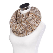 Load image into Gallery viewer, Bohemian Style Three Tone Winter Knit Warm Infinity Circle Scarf - Diff Colors