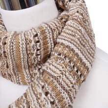Load image into Gallery viewer, Bohemian Style Three Tone Winter Knit Warm Infinity Circle Scarf - Diff Colors