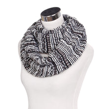 Load image into Gallery viewer, Bohemian Style Three Tone Winter Knit Warm Infinity Circle Scarf - Diff Colors