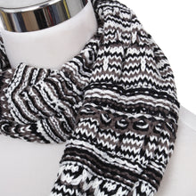 Load image into Gallery viewer, Bohemian Style Three Tone Winter Knit Warm Infinity Circle Scarf - Diff Colors