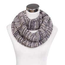 Load image into Gallery viewer, Bohemian Style Three Tone Winter Knit Warm Infinity Circle Scarf - Diff Colors